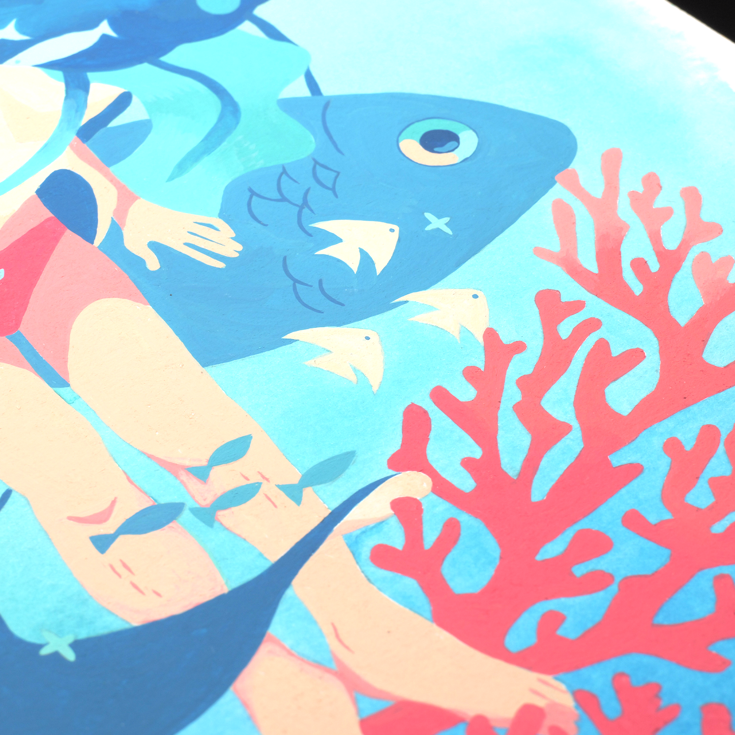 Baignade - Peinture Originale