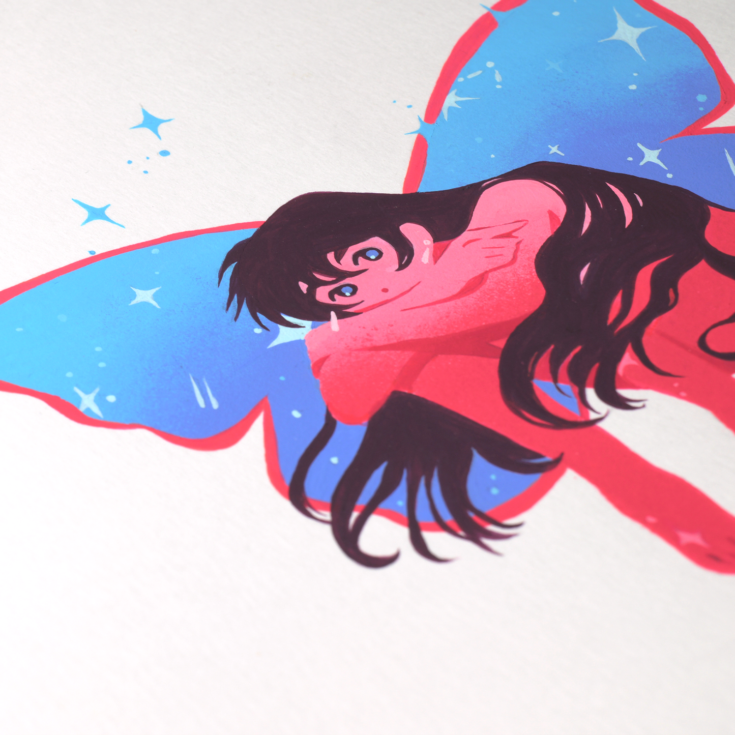 Fée des rêves - Peinture Originale