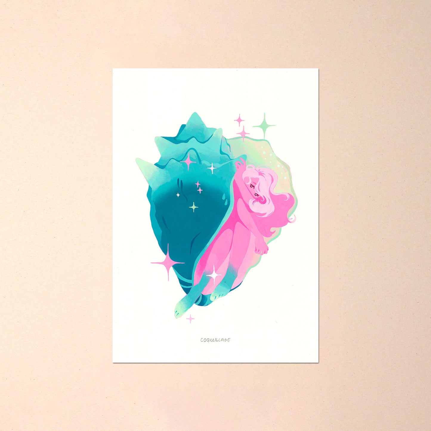 Coquillage - Peinture Originale INKTOBER 2025