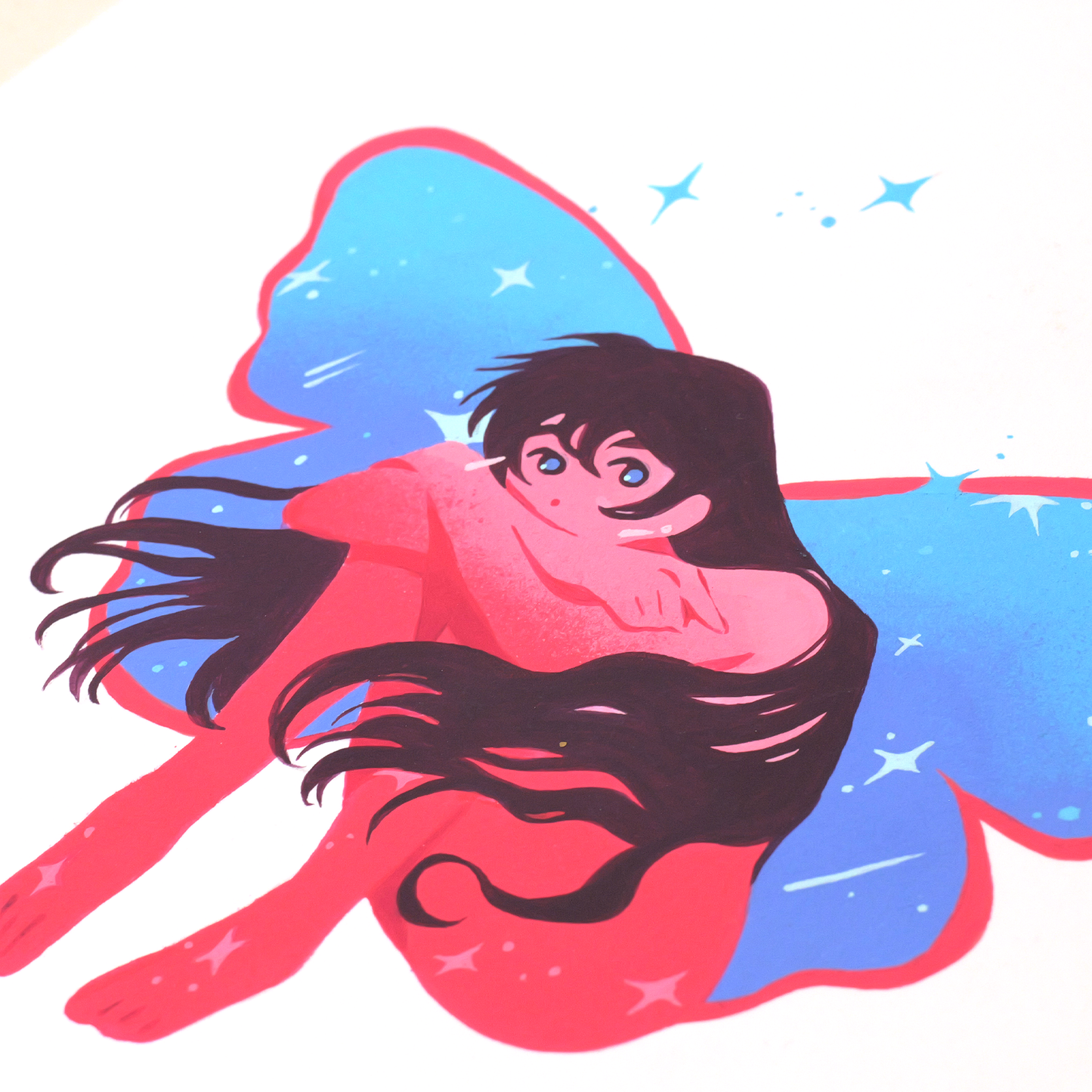 Fée des rêves - Peinture Originale