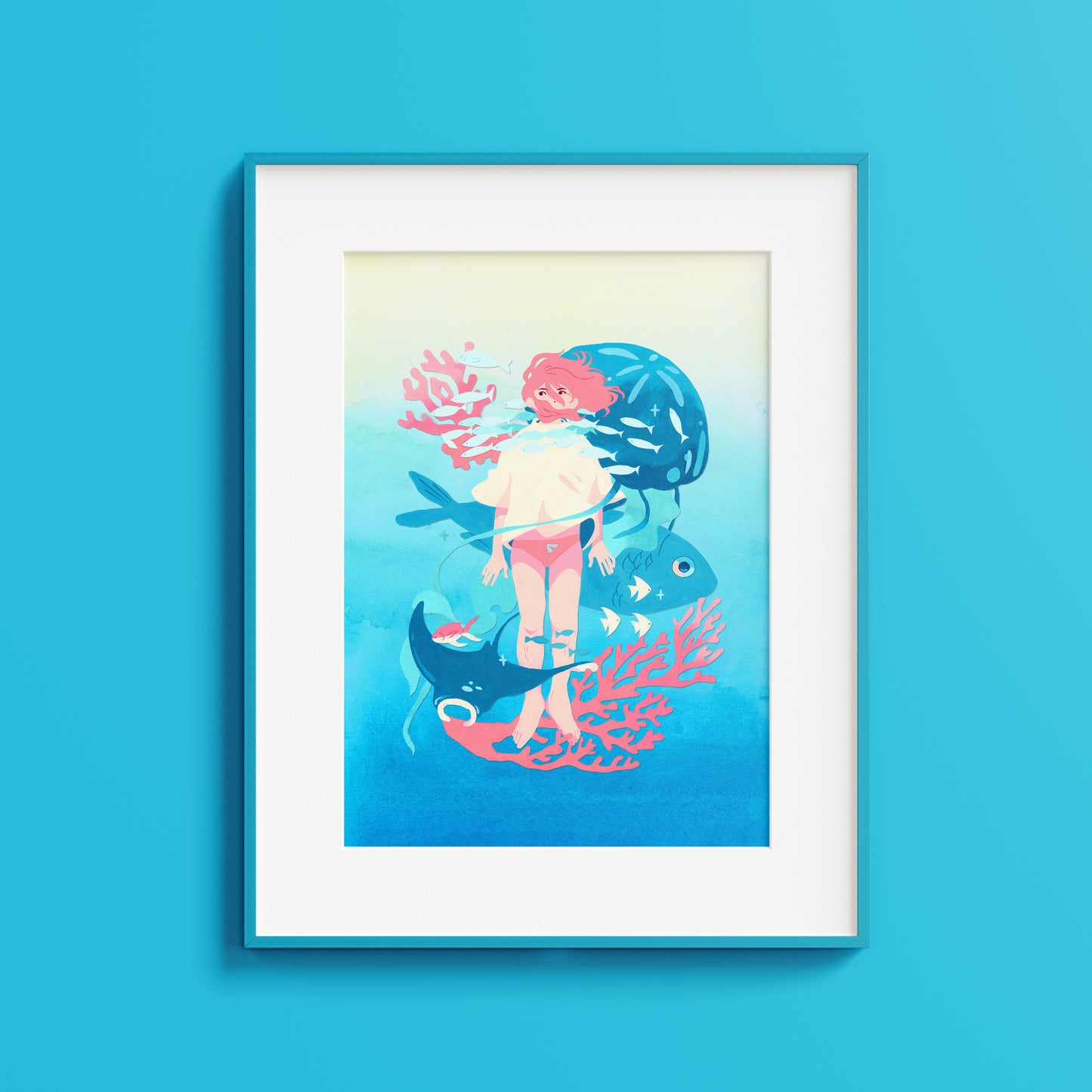 Print - Baignade - A4