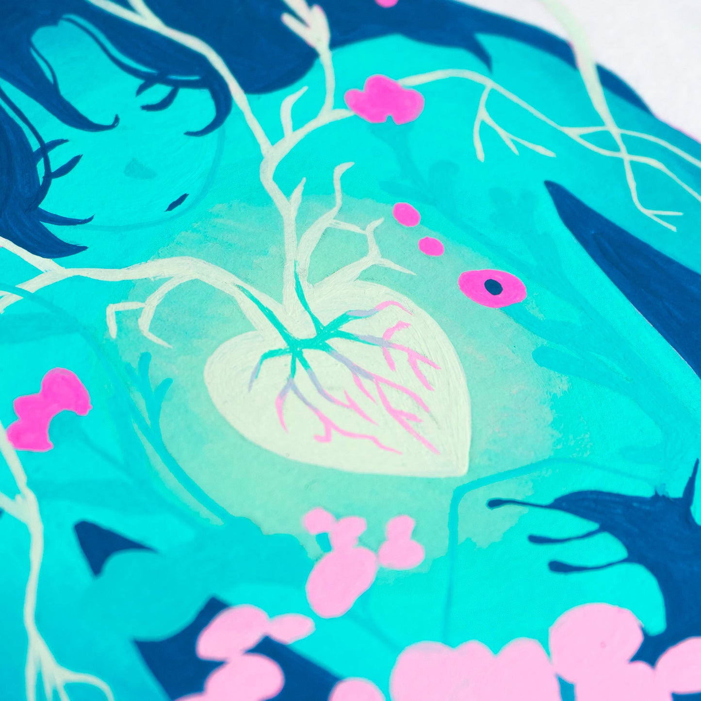 Coquelicot - Peinture Originale INKTOBER 2025