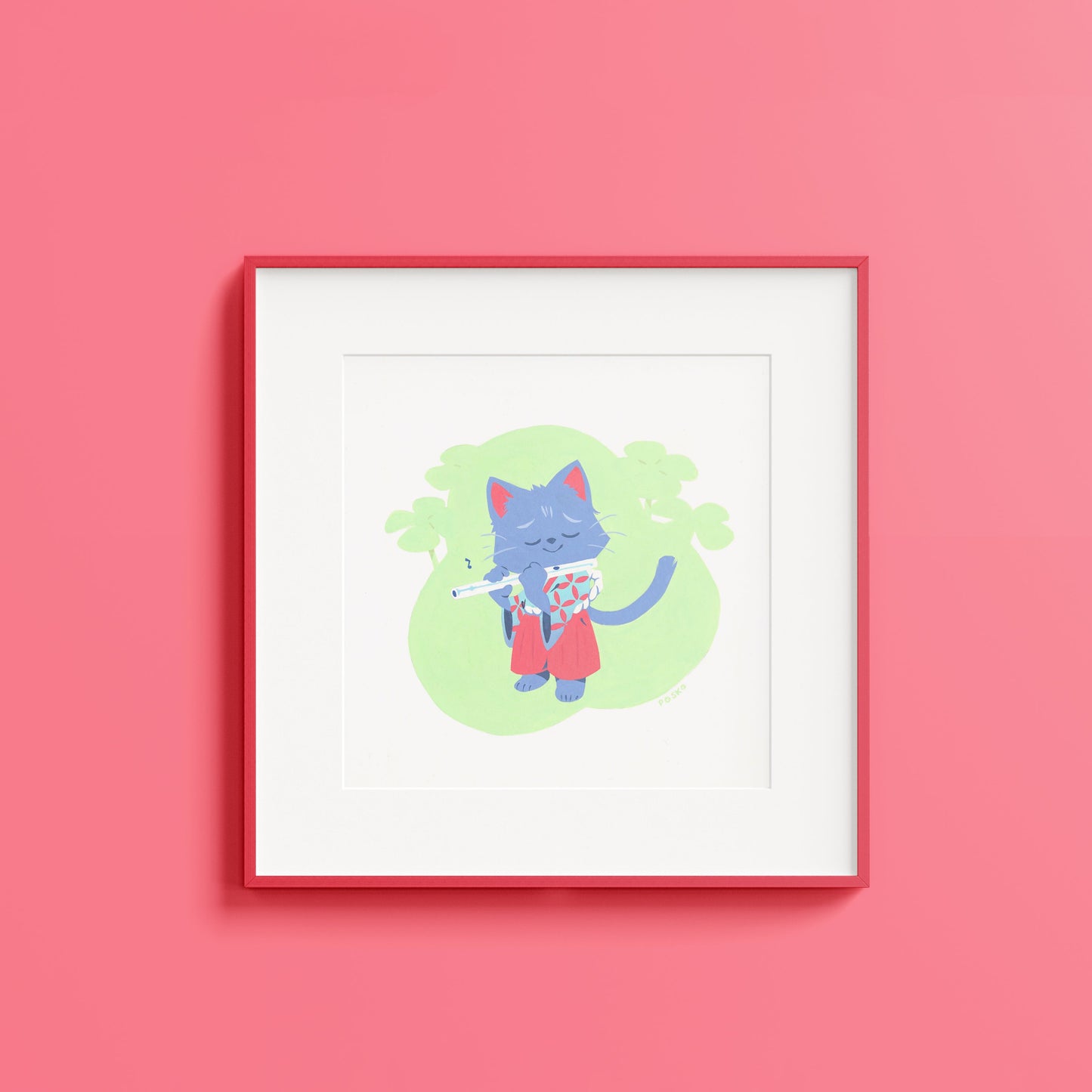 Print - Musichat - 21x21cm