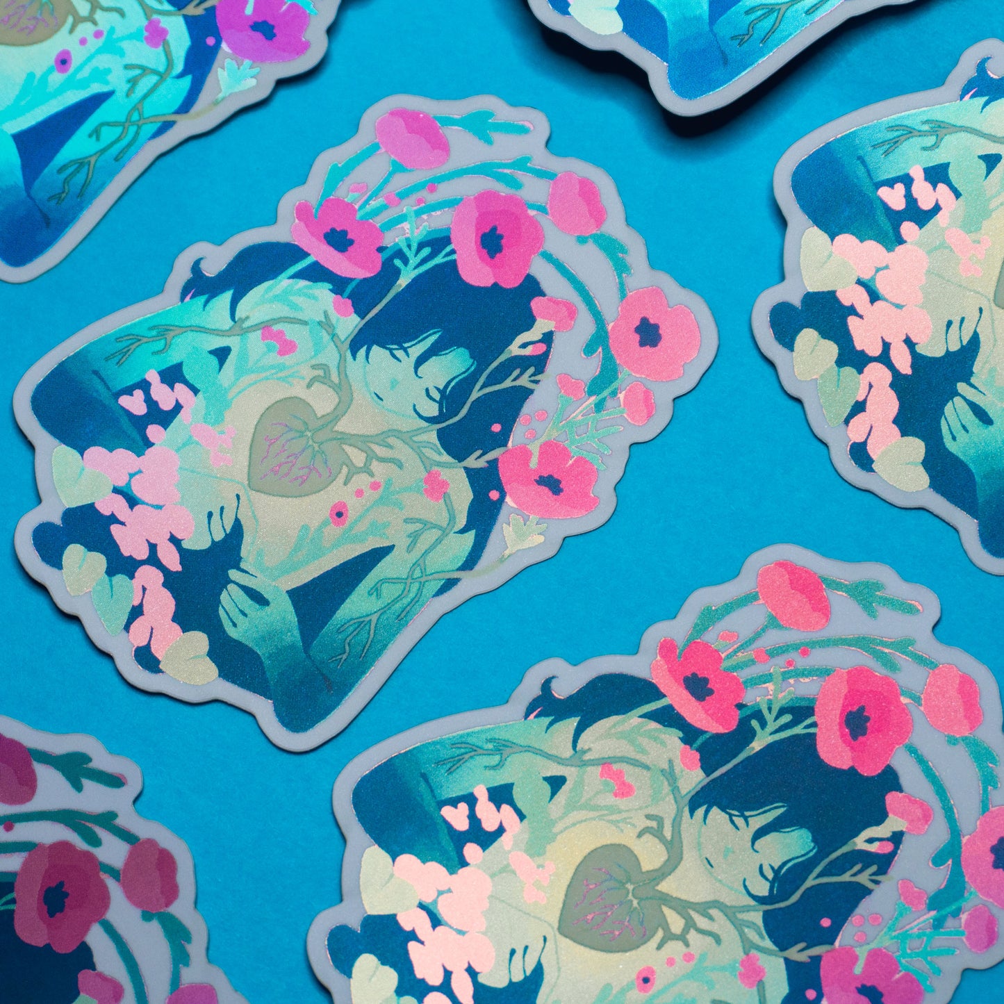 Sticker - "Coquelicot" | Holographique Mat