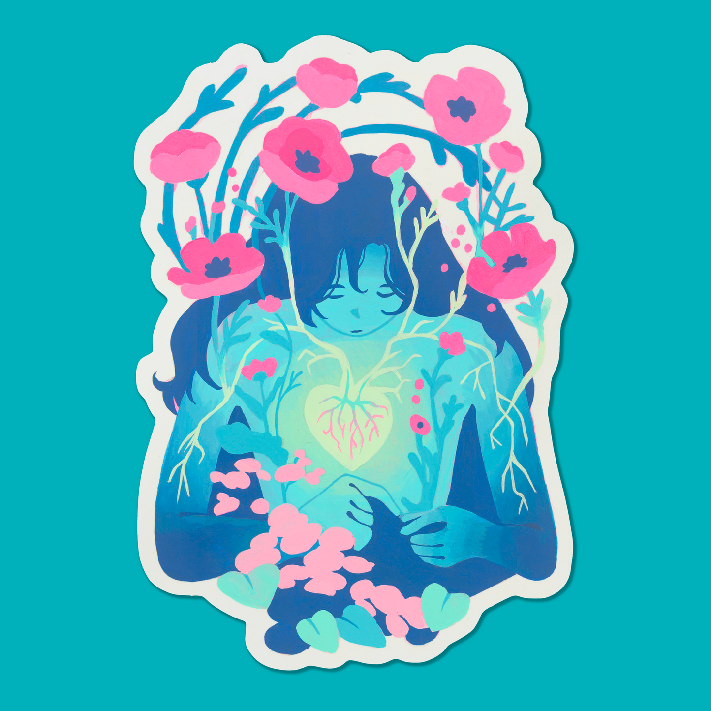 Sticker - "Coquelicot" | Holographique Mat